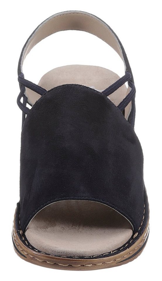 Ara HAWAII Riemchensandale, Sommerschuh, Sandalette, Keilabsatz, mit Stretch-Bänder, G-Weite – Bild 4 von 5