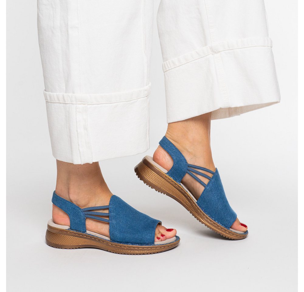 Ara HAWAII Riemchensandale Keilabsatz, Sandalette mit Gummizügen, in Schuhweite G (weit) – Bild 2 von 5