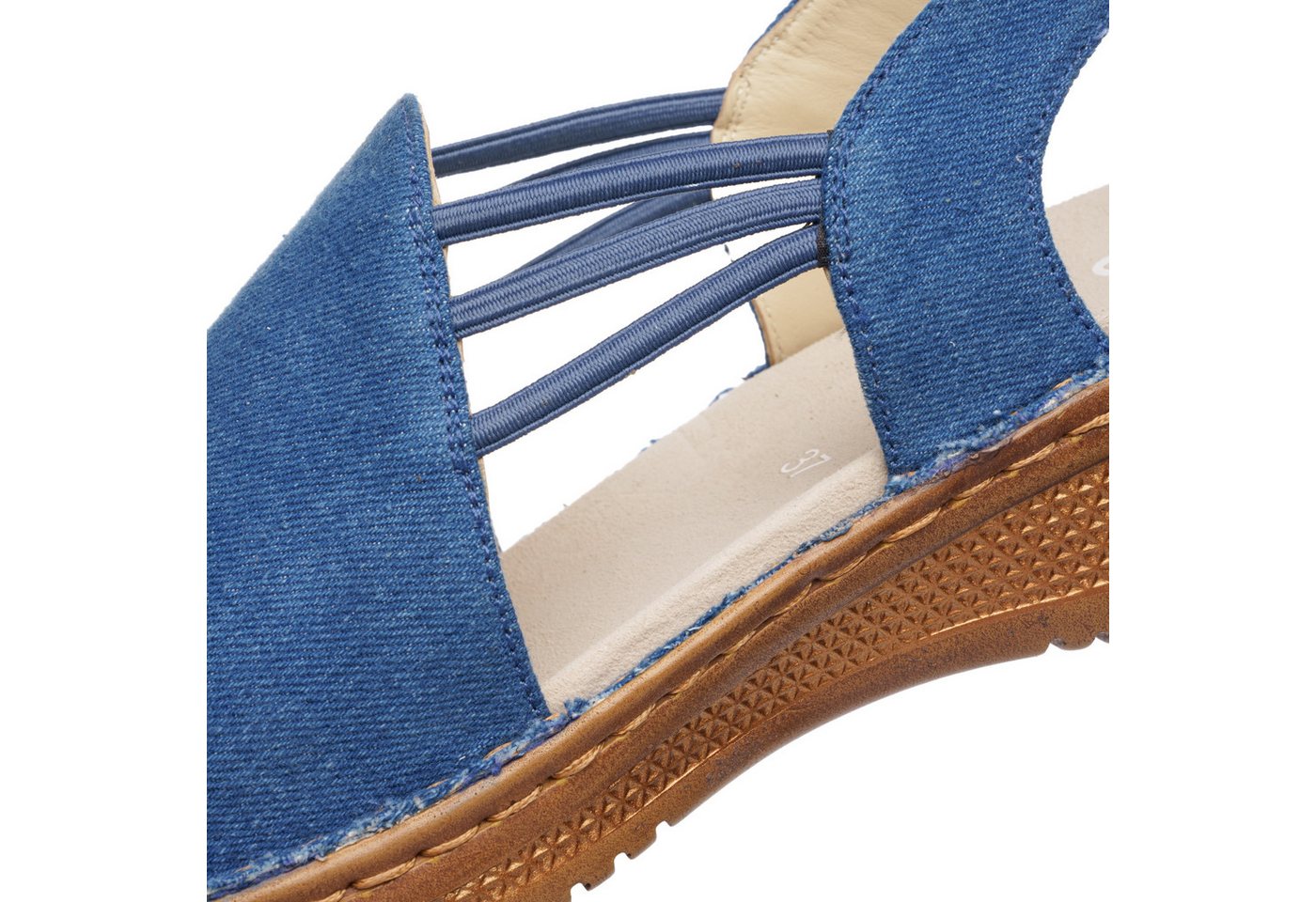 Ara HAWAII Riemchensandale Keilabsatz, Sandalette mit Gummizügen, in Schuhweite G (weit) – Bild 3 von 5