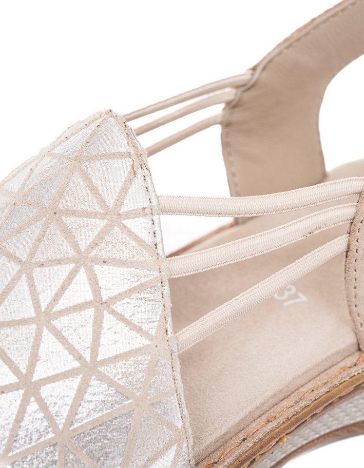 Ara HAWAII Riemchensandale, Sommerschuh, Sandalette, Keilabsatz, mit Stretch-Bänder, G-Weite – Bild 5 von 5
