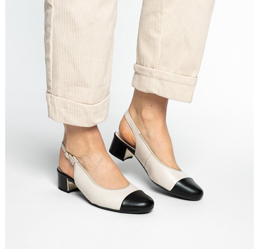 Ara NIZZA Slingpumps Blockabsatz, Festtagsschuh, Abendschuh, Kontrastbesatz – Bild 3 von 5