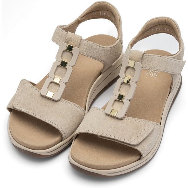 Ara OSAKA-S Keilsandalette Keilabsatz, Riemchensandale mit High Soft-Funktion, H-Weite