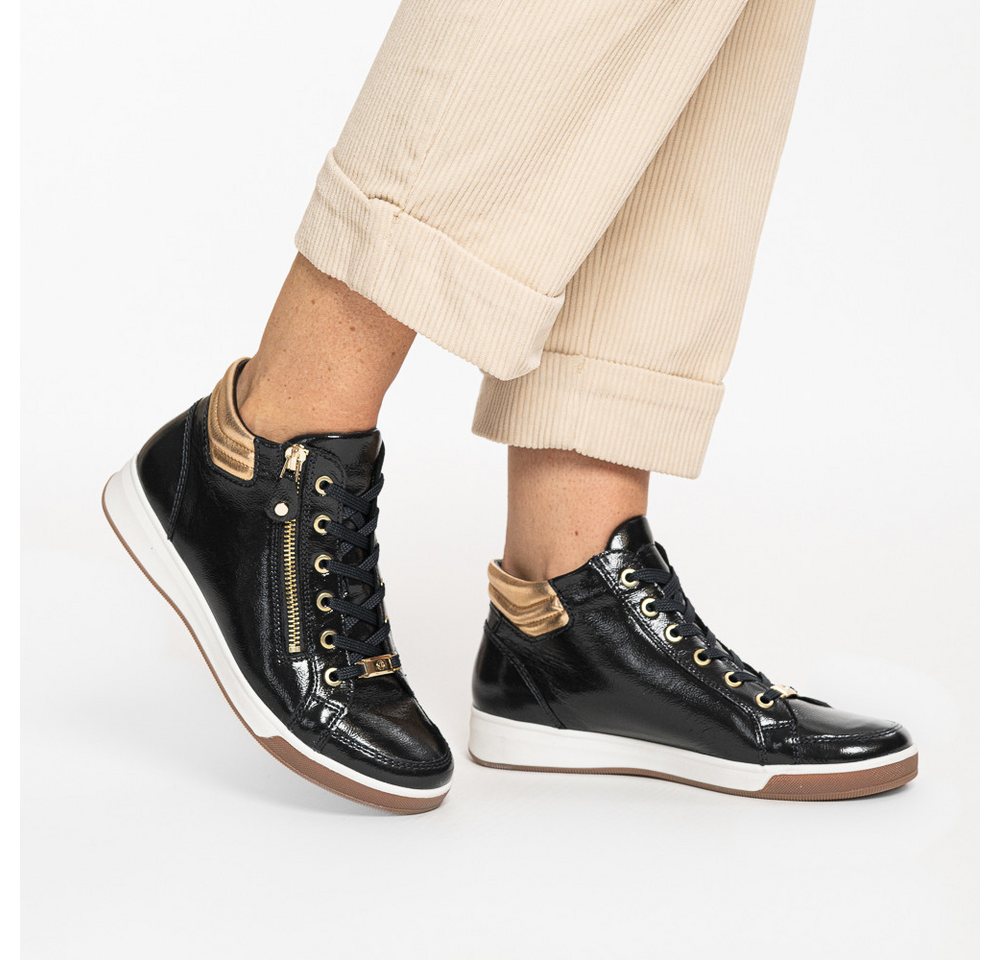Ara ROM Sneakerboots Hightop Sneaker, Schnürboots mit Kontrastbesätze – Bild 3 von 5