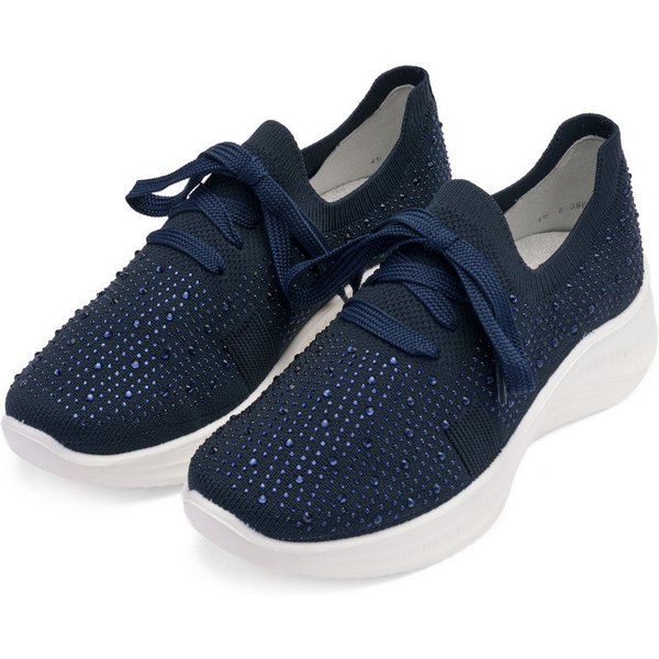 Ara SEATTLE Slip-On Sneaker Keilabsatz, Slipper, Freizeitschuh mit Strasssteinen, H-Weite
