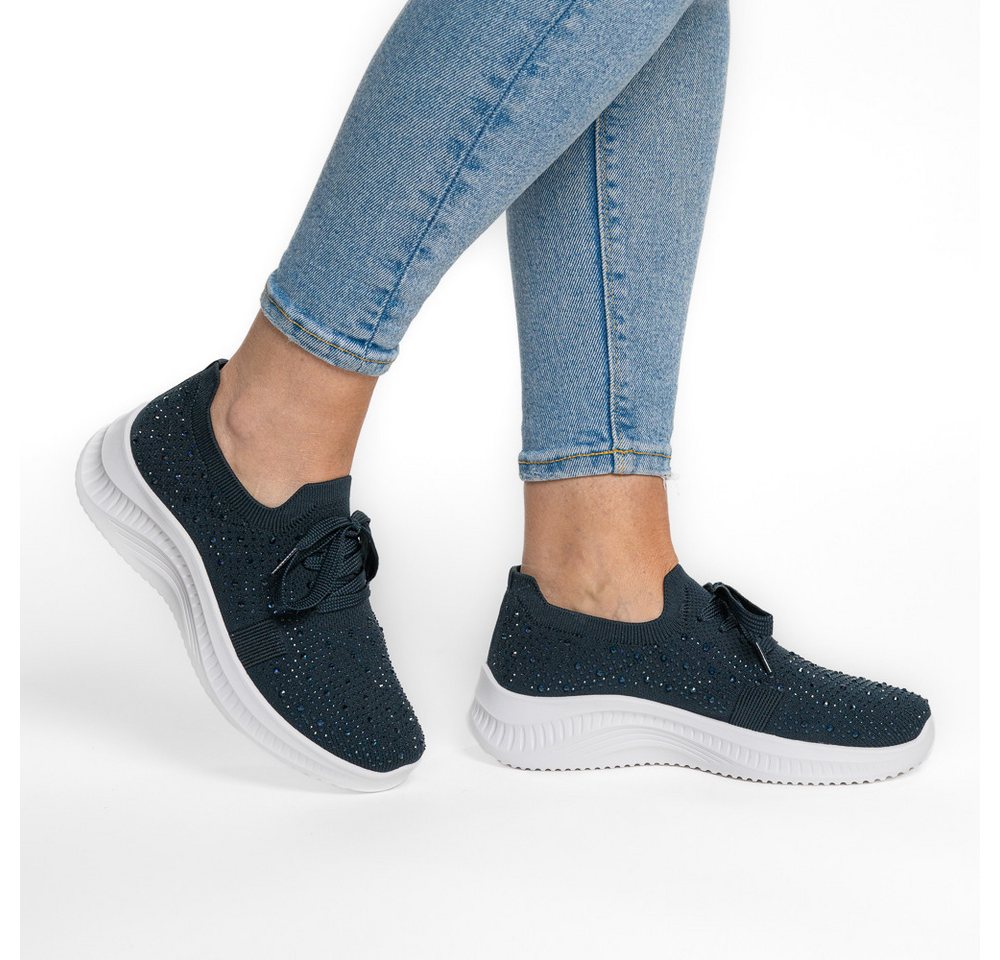 Ara SEATTLE Slip-On Sneaker Keilabsatz, Slipper, Freizeitschuh mit Strasssteinen, H-Weite – Bild 2 von 5