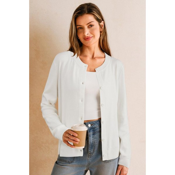 Arach&Cloz Strickjacke Damen Cardigan-Pullover Lässige Strickjacken Business-Casual-Outfit-Oberteil
