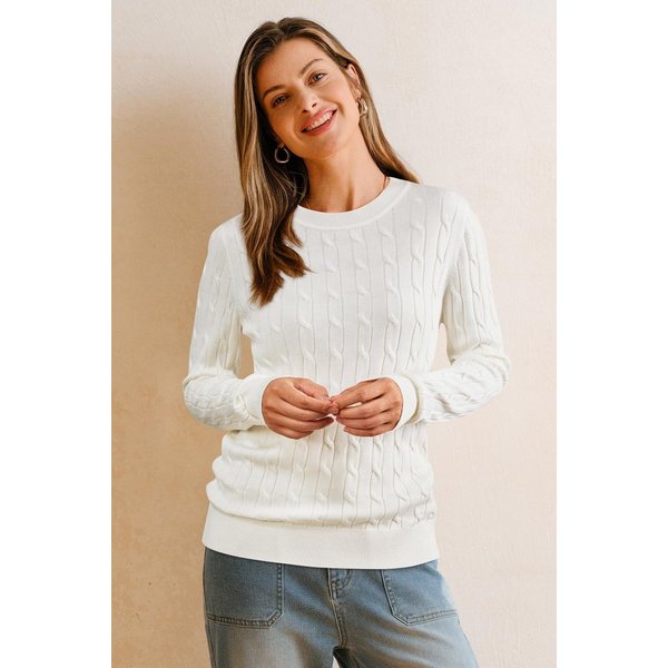 Arach&Cloz Strickpullover Damen Strickpullover Rundhals Langarm Warm Weich Anti-Pilling, Für Herbst Winter Frühling