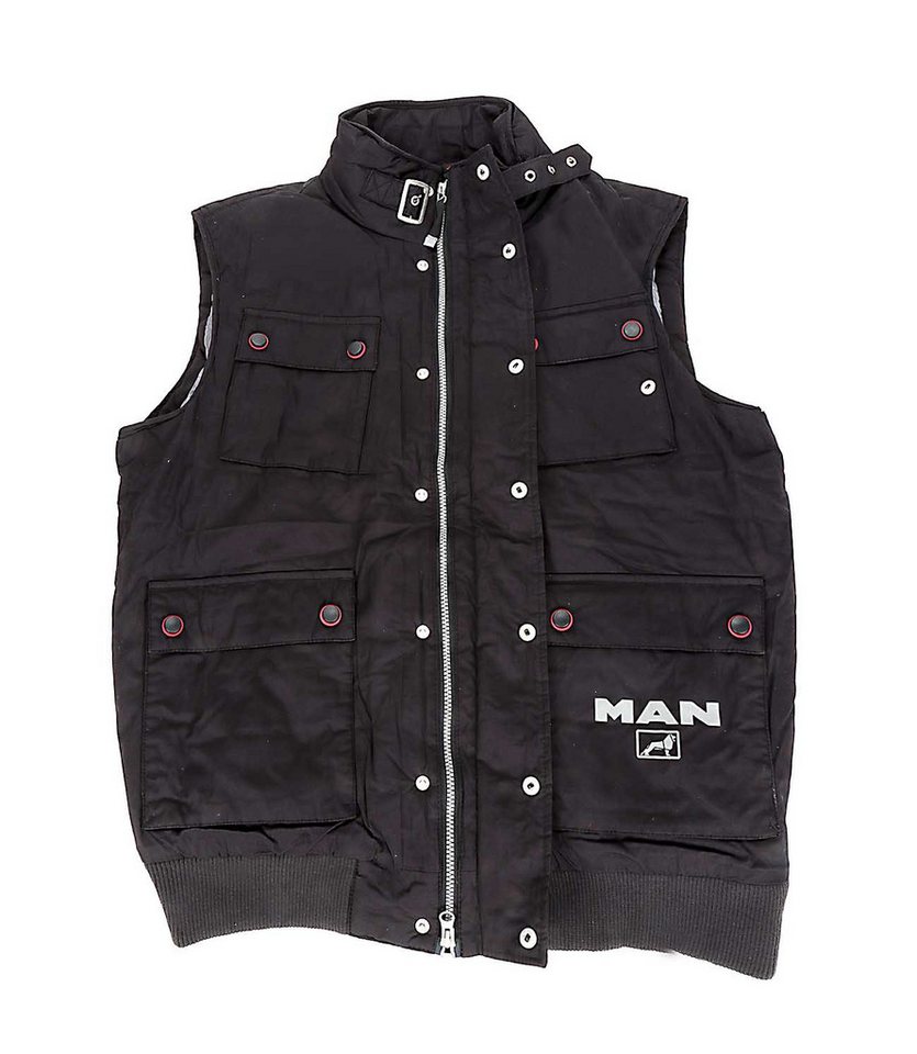 MAN Arbeitsweste MAN Übergangsjacke (mit 2 Innen- und 4 Außentaschen) Herren Outdoorjacke – Bild 5 von 5