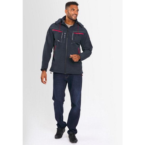 Arctic Seven Softshelljacke ASPierr sportliche Outdoor Funktionsjacke mit abnehmbarer Kapuze
