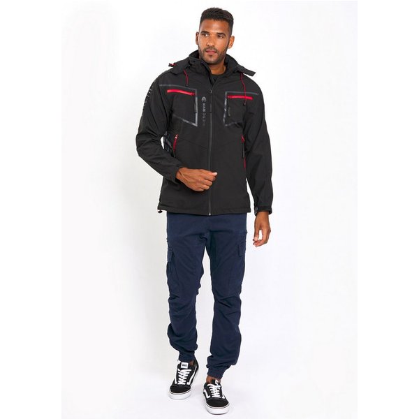 Arctic Seven Softshelljacke ASPierr sportliche Outdoor Funktionsjacke mit abnehmbarer Kapuze