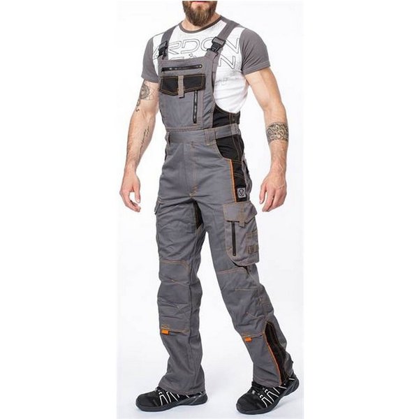 Ardon Safety Arbeitslatzhose Arbeitslatzhose Berufskleidung Arbeitshose Ardon grau