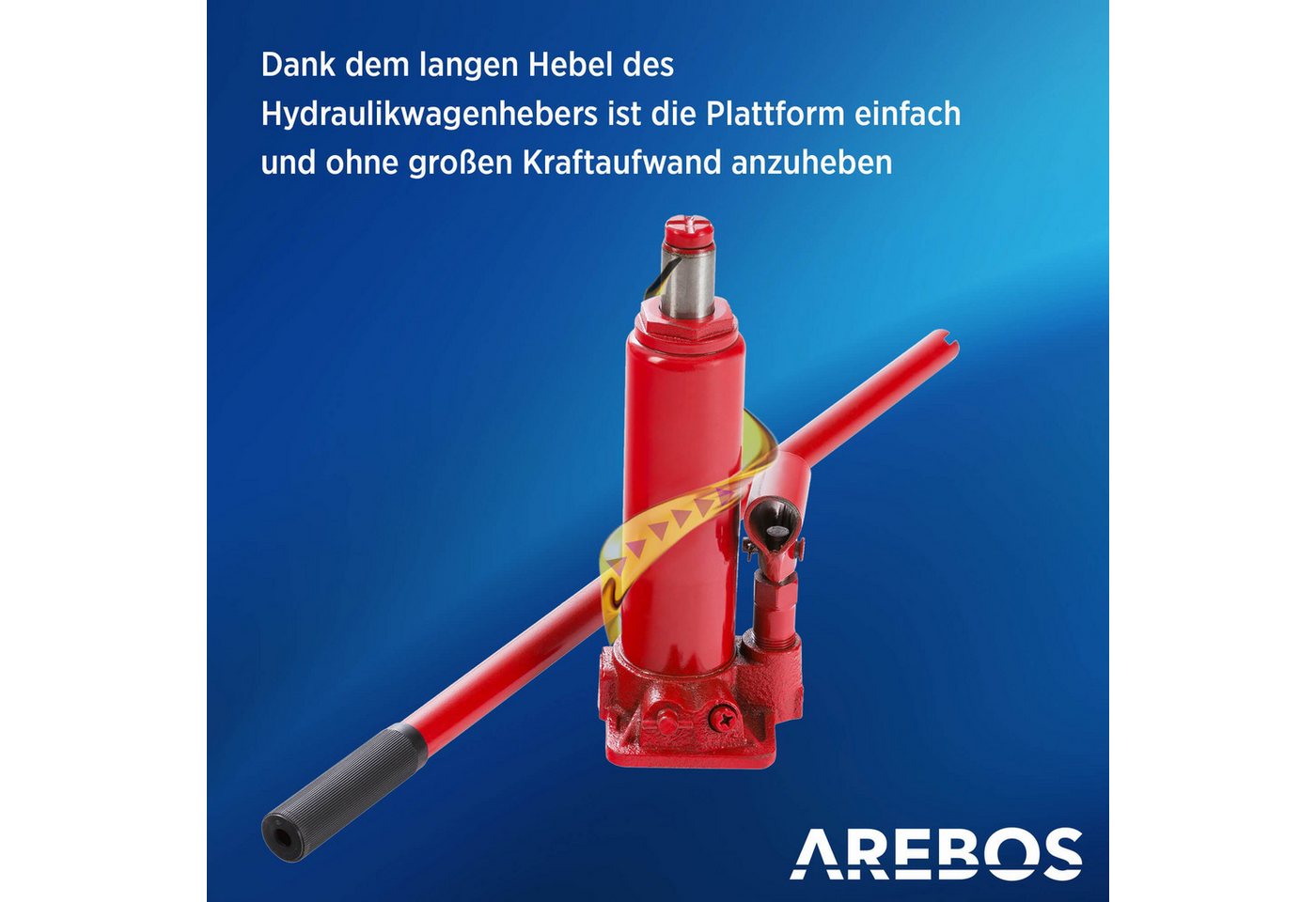 Arebos Auffahrrampe PKW, KFZ Rampe, Höhenverstellbar von 270-375 mm, 2 T, Einzeln (PKW Auffahrrampe Hebebühne einzeln) – Bild 5 von 5
