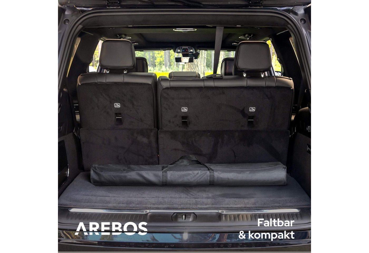 Arebos Campingtisch 90x51,5 cm Reisetisch faltbar, klappbar für Camping, Picknick & Balkon – Bild 5 von 5