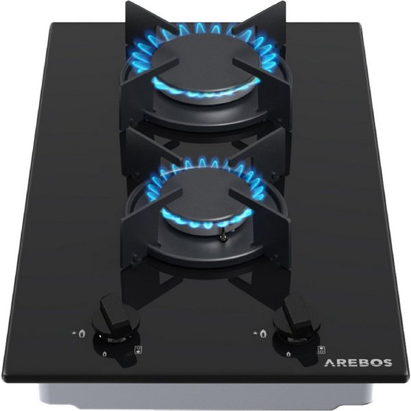 Arebos Gas-Kochfeld, autark & energiesparend integrierte Zündsicherung