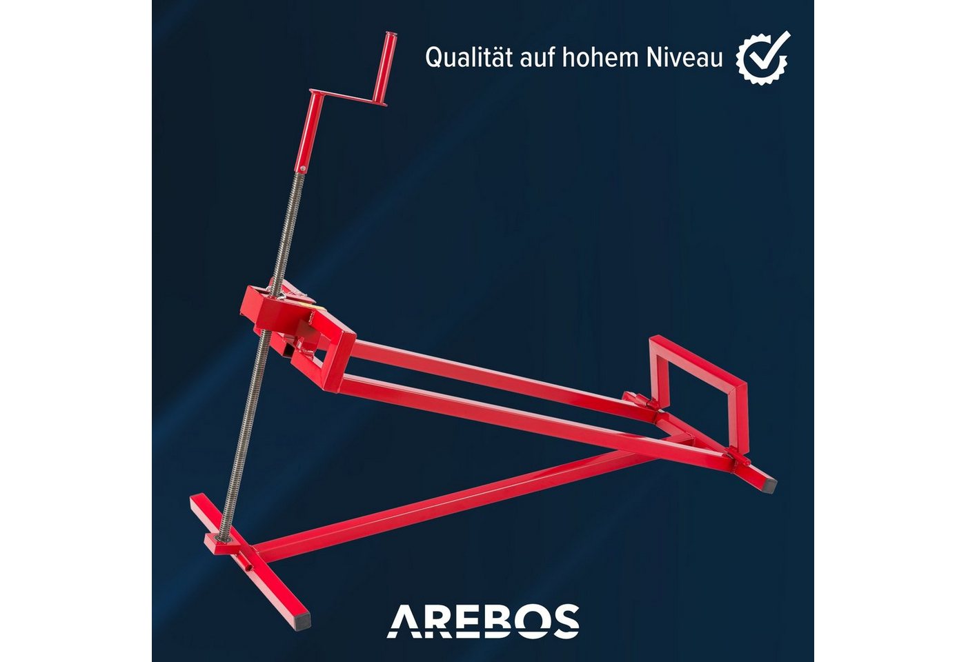 Arebos Rasentraktor Hebevorrichtung, Hebebühne, Aufsitzmäher, Reinigungshilfe, 0 cm Schnittbreite, Rasentraktor Heber, 450 kg, +45° Neigung verstellbar – Bild 3 von 5