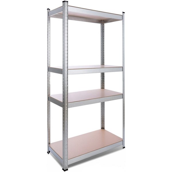 Arebos Schwerlastregal 160x80x40 cm, 5 Böden, 320 kg Traglast, Steckregal, Lagerregal, Flexibel einsetzbar: für Werkstatt, Garage, Keller oder Lager