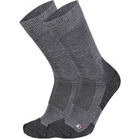 ARECO Wandersocken Doppelpack Trekking Merino DP, Größe 36-38 in Grau