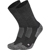 ARECO Wandersocken Doppelpack Trekking Merino DP, Größe 42-44 in Schwarz