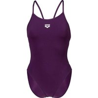 ARENA Damen Schwimmanzug SWIMSUIT LACE BACK SOLID, Größe 26 in Lila