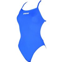 ARENA Damen Sport Badeanzug Solid Light Tech High, Größe 34 in Blau