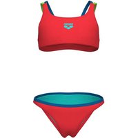 ARENA Kinder Bikini GIRL'S TWO PIECES SWIMSUIT SOLID, Größe 116 in Rot