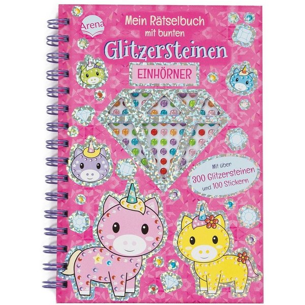 Mein Rätselbuch mit bunten Glitzersteinen. Einhörner Funkelnder Rätsel / Two Windmills