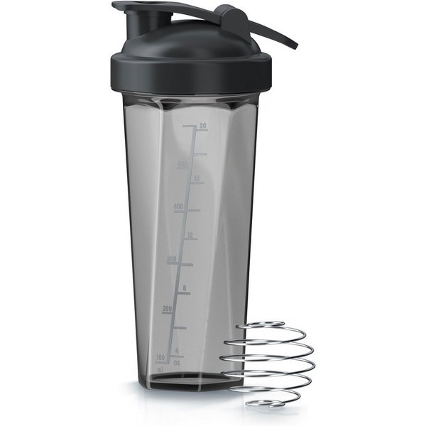 Arendo Protein Shaker Eiweißshaker 700 ml, BPA Frei, verschließbar, spülmaschinengeeignet, Kunststoff, (1-tlg., Shaker inkl. Mixball), Eiweiß Mixbecher mit Mixb
