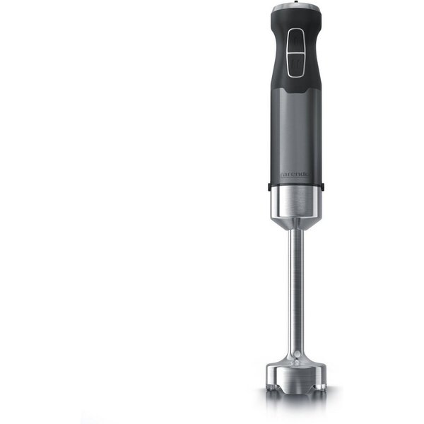 Arendo Stabmixer Edelstahl Pürierstab, Handmixer, stufenlose Regelung, Cool Grey, 1000 W, Turbotaste, Abnehmbarer Mixfuß, GS-Zertifiziert, 1000 Watt