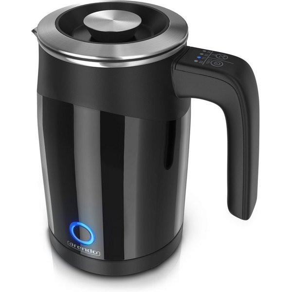 Arendo Wasserkocher Edelstahl Mini Teekocher, Temperatureinstellung & Überhitzungsschutz, 0,5 l, 1100 W, Single Wasserkocher / Reisewasserkocher, energiesparend
