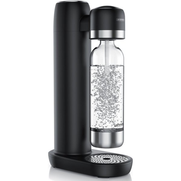 Arendo Wassersprudler Soda Maker mit 1000 ml Flasche, kompatibel mit 60l CO2 Zylindern, (Set, 2-tlg., Soda Maker, PET-Flasche), Soda Streamer mit Wasserflasche,