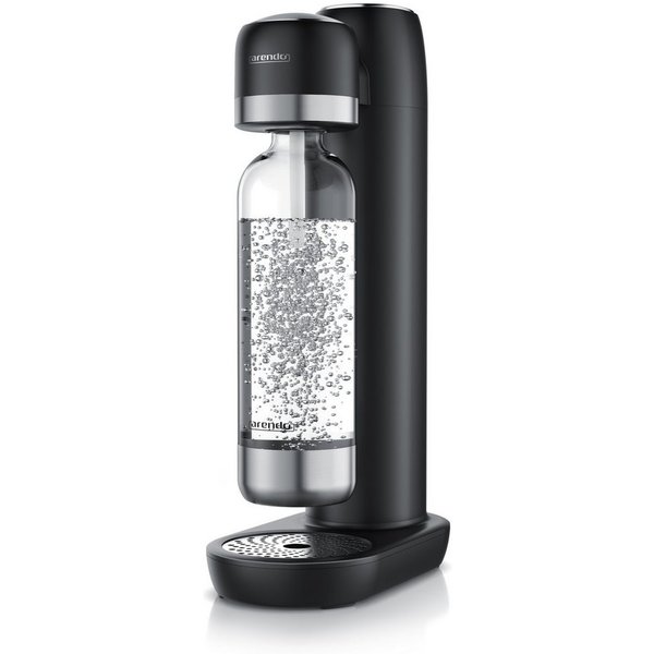 Arendo Wassersprudler Soda Streamer mit 1000 ml Flasche, kompatibel mit 60 l CO2 Zylindern, (Set, 2-tlg., Soda Maker, PET-Flasche), Soda Maker mit Wasserflasche