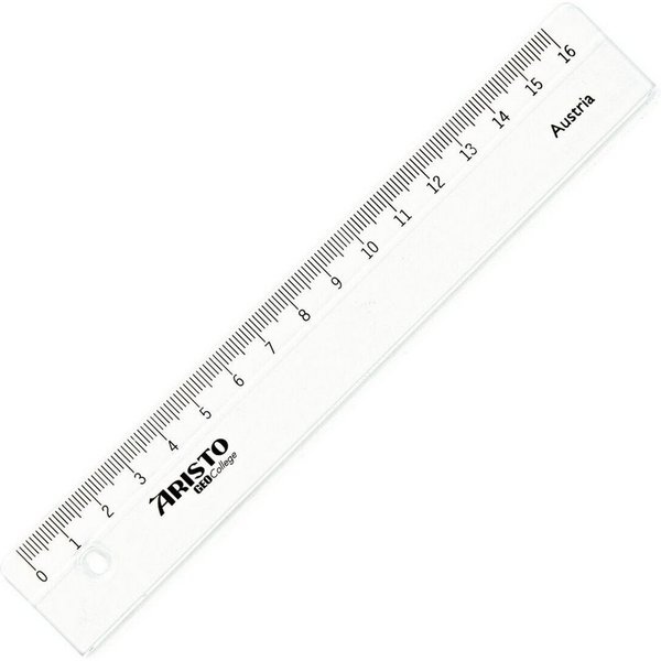 ARISTO Lineal GEOCollege AR23017, mit Millimeter-/ Zentimeter-Skala und Tuschekante