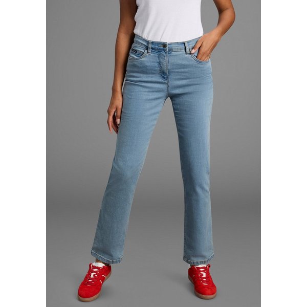 Arizona Gerade Jeans Annett bequeme Passform, 5-Pocket-Style, hohe Taille