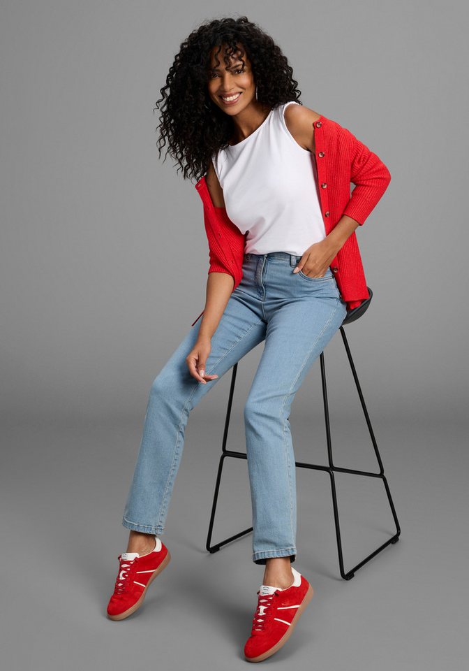Arizona Gerade Jeans Annett bequeme Passform, 5-Pocket-Style, hohe Taille – Bild 4 von 5