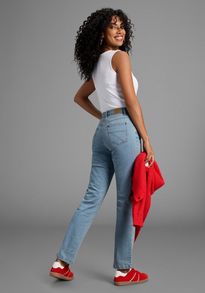 Arizona Gerade Jeans Annett bequeme Passform, 5-Pocket-Style, hohe Taille – Bild 5 von 5