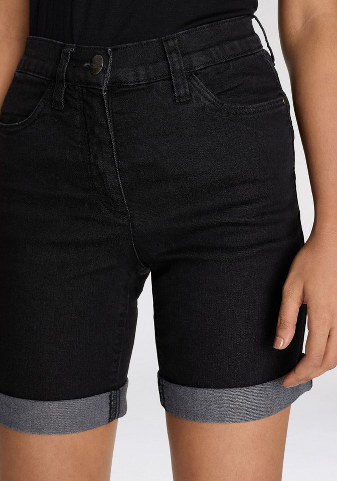 Arizona Jeansbermudas weite Passform, kurze Beinform, hohe Leibhöhe – Bild 3 von 5