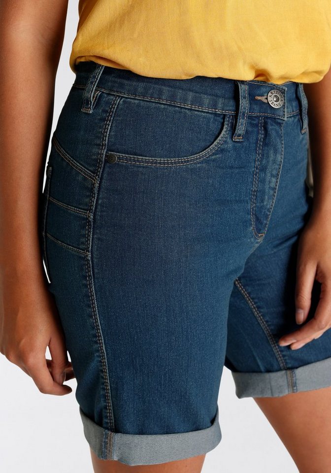Arizona Jeansbermudas weite Passform, kurze Beinform, hohe Leibhöhe – Bild 5 von 5