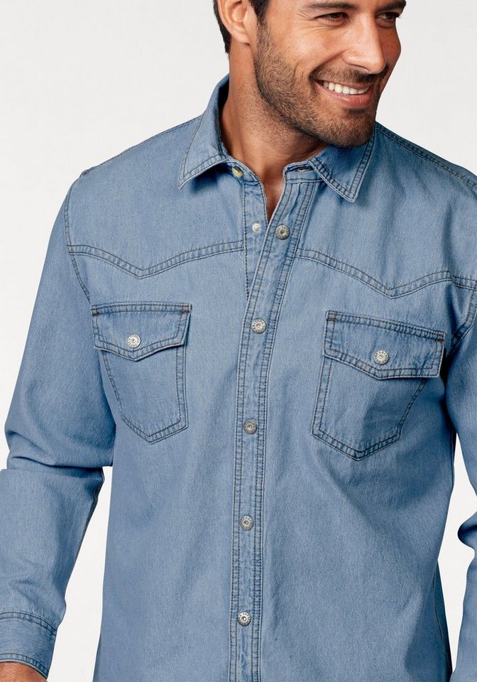 Arizona Jeanshemd Western Stil – Bild 3 von 5