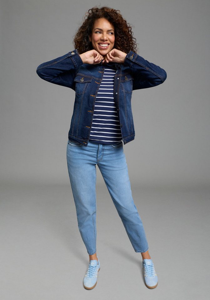 Arizona Jeansjacke mit Kapuze, Regular Fit, mit Knopfleiste, mit Knopf-Applikationen – Bild 5 von 5