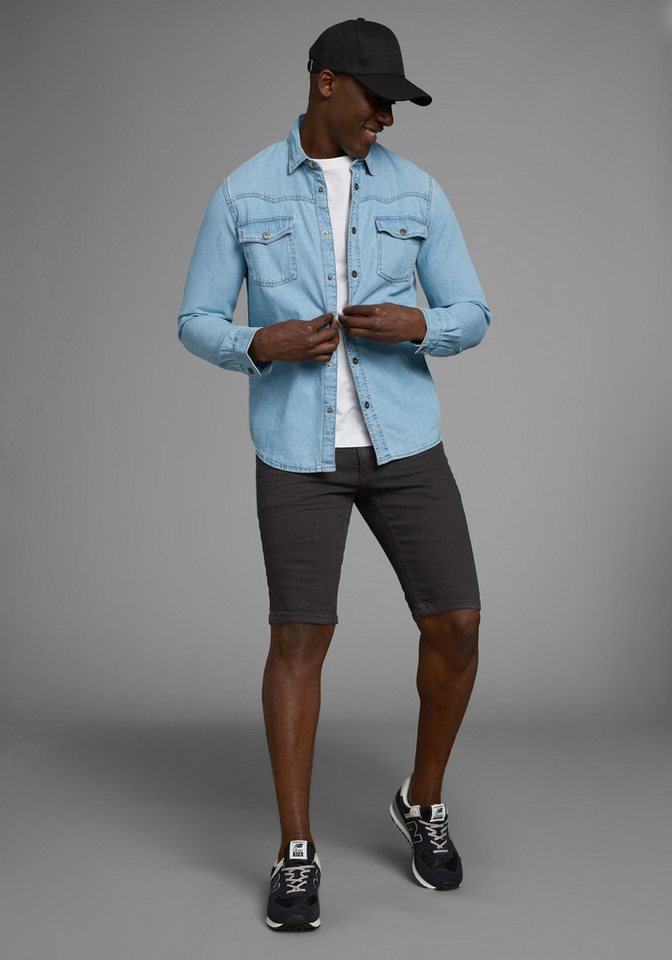 Arizona Jeansshorts gerader Schnitt, niedrige Leibhöhe – Bild 4 von 5
