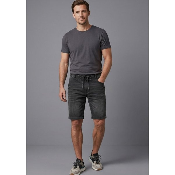 Arizona Jogg-Jeansbermudas Regular Fit, gerades Bein, niedrige Leibhöhe, mit Kordelzug