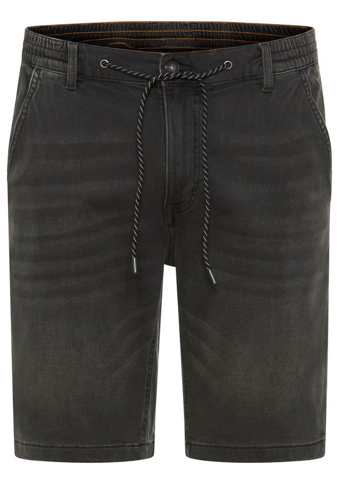 Arizona Jogg-Jeansbermudas Regular Fit, gerades Bein, niedrige Leibhöhe, mit Kordelzug – Bild 4 von 5