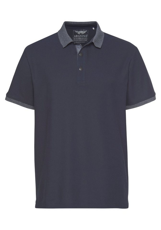 Arizona Poloshirt Kurzarm, mit Rippbündchen, Polokragen, aus Piqué-Stoff – Bild 4 von 5