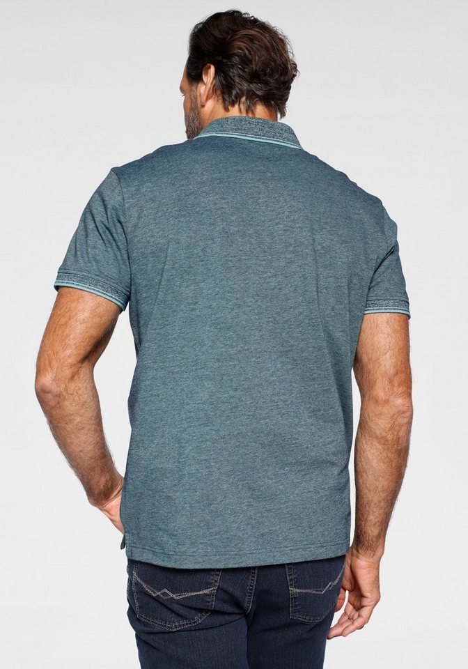 Arizona Poloshirt Kurzarm, mit Polokragen, mit Print-Applikationen, aus Piqué-Stoff – Bild 3 von 5