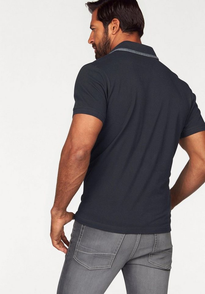 Arizona Poloshirt Kurzarm, mit Rippbündchen, Polokragen mit Knöpfen – Bild 2 von 5