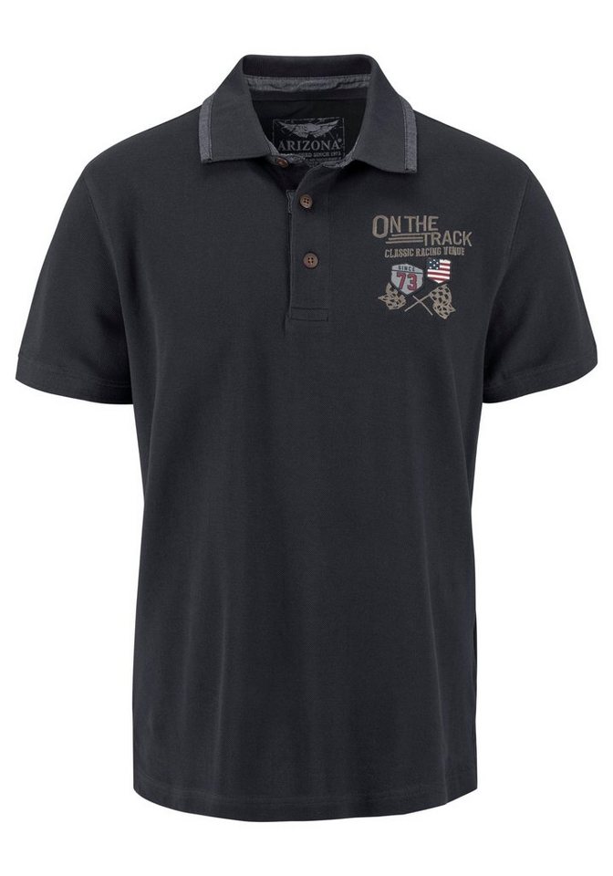 Arizona Poloshirt Kurzarm, mit Rippbündchen, Polokragen mit Knöpfen – Bild 5 von 5