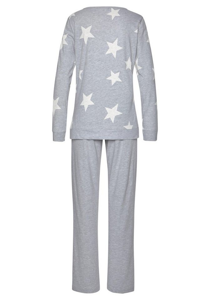 Arizona Pyjama (Packung, 4 tlg., 2 Stück) in melierter Optik – Bild 4 von 5