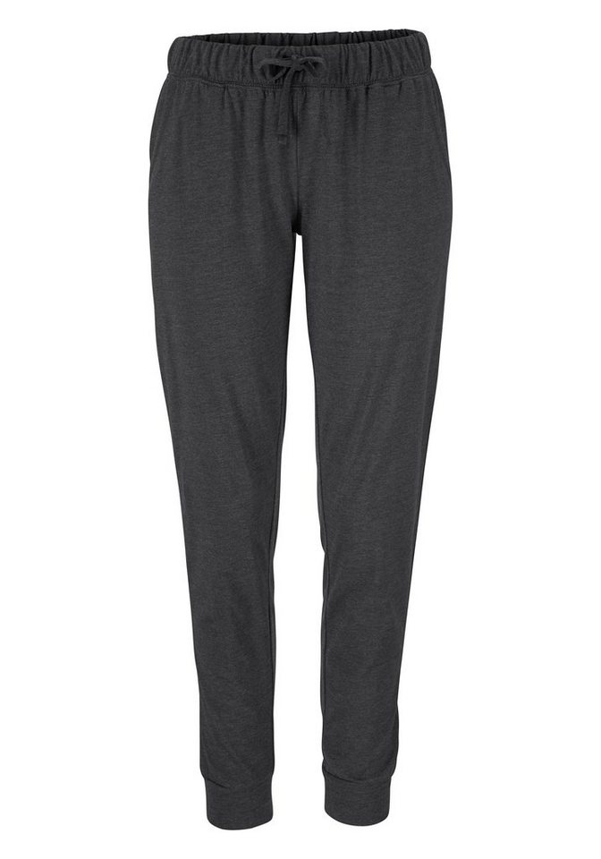 Arizona Pyjama (Set, 2 tlg) in melierter Qualität mit Knopfleiste – Bild 5 von 5