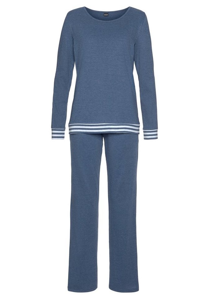 Arizona Pyjama (Set, 2 tlg) mit gestreiften Bündchen – Bild 2 von 5