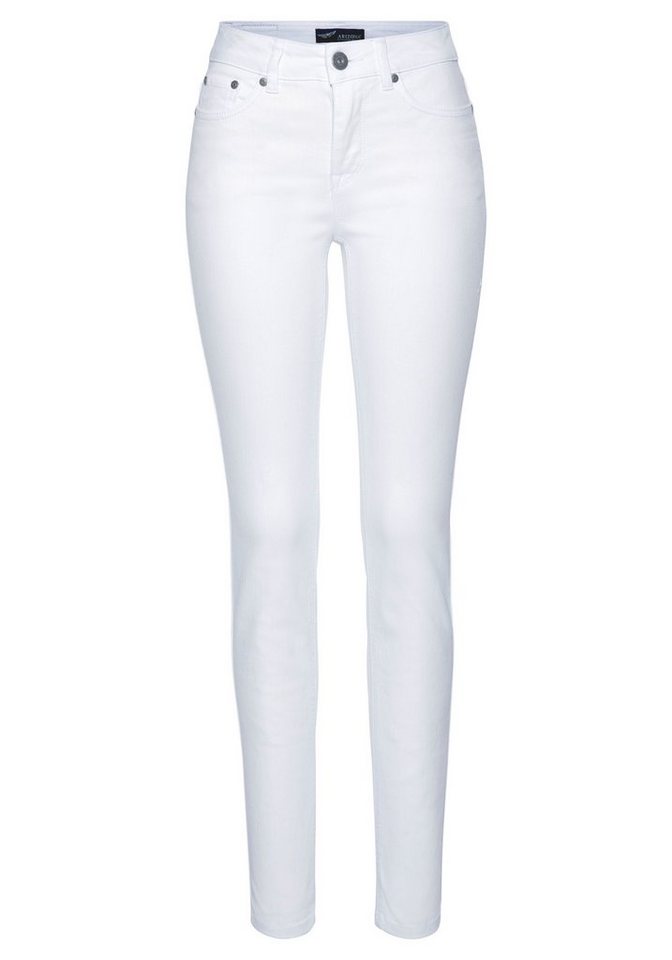 Arizona Slim-fit-Jeans Shaping enge Passform, Röhrenjeans, Used-Look-Waschung, hohe Leibhöhe – Bild 5 von 5